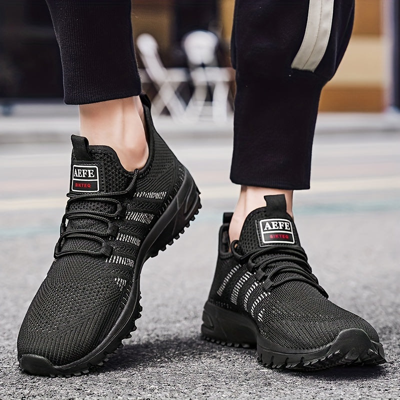 Casual Striped Breathable Lace-up Anti-skid Sneakers